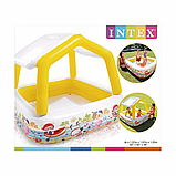 Дитячий надувний басейн Intex 57470 зі знімним дахом Sun Shade Pool 157х157х122 см, фото 3