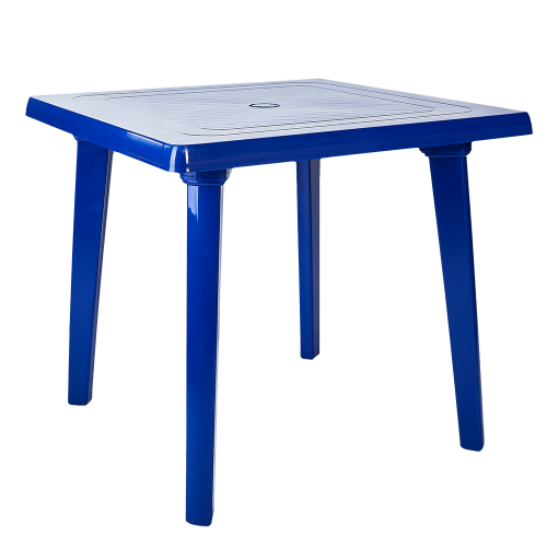 Пластиковый стол квадратный АЛЕАНА синий - фото 1 - id-p1631876145