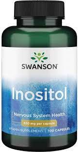 Inositol 650 мг Swanson, 100 капсул