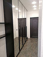 Шафа розпашна з фасадами дзеркало в коридор