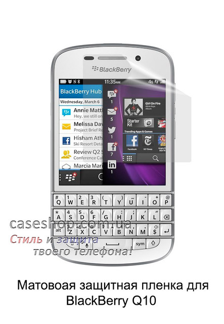 Матова захисна плівка для BlackBerry Q10