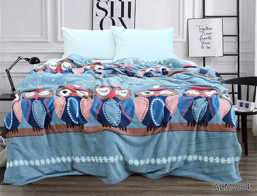 Плед-простирадло 160х220 велсофт VL-115, фото 1