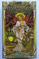 Карты Золотое Таро Уэйт Арт Нуво, Golden Art Nouveau Tarot, Арт-Нуеве Таро Райдера Уэйта, 10,5 х 6,2 см.