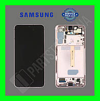 Дисплей Samsung S906 Pink Gold S22 Plus (GH82-27500D) сервисный оригинал в сборе с рамкой