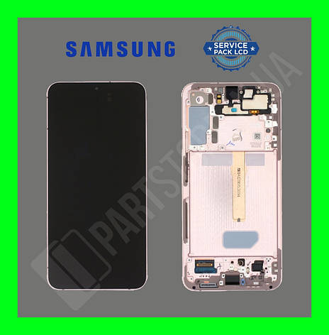Дисплей Samsung S906 Pink Gold S22 Plus (GH82-27500D) кодовий оригінал для збирання з рамкою, фото 2