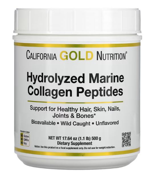 California Gold Hydrolyzed Marine Collagen Peptides 500g