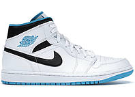 Кроссовки Nike Air Jordan 1 Mid Laser Blue - 554724-141