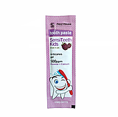 Зубна паста FrezyDerm Kids з ксилітом та кальцієм (3-6 років) фтор 500 ppm, 3 г