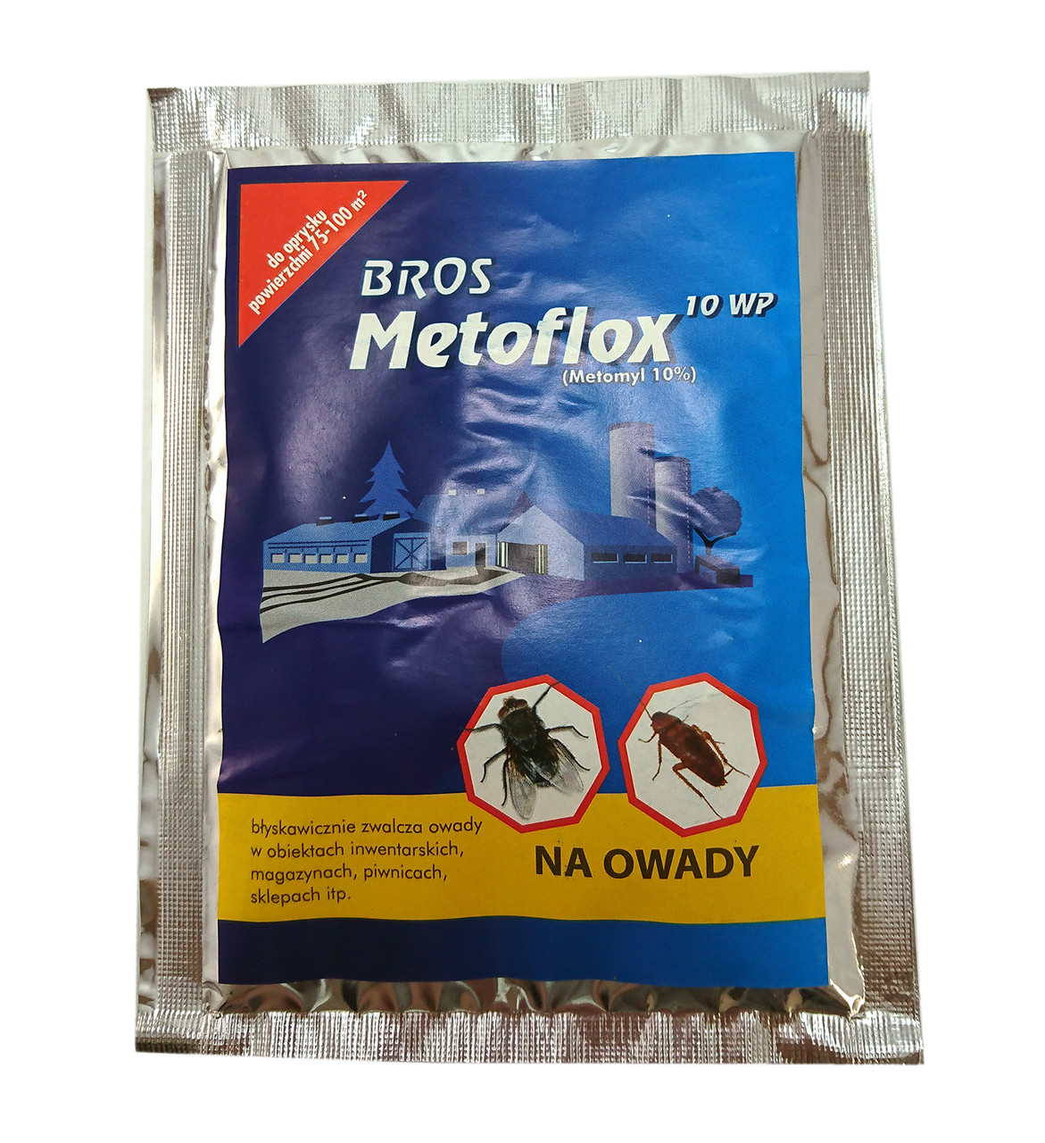 Порошок від мух і тарганів BROS METOFLOX 10 WP 25 г, 5шт