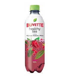 Напій Buvette Healthy tea зі смаком каркаде, журавлини та м'яти 500 мл