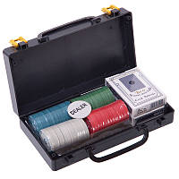 Набір для покера в пластиковому кейсі 100S-2C 100 фішок із номіналом