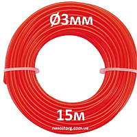 Леска для триммера "армированный квадрат" (Ø3мм, 15м) ТМ SIGMA