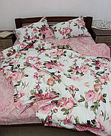 Двуспальный комплект постельного белья "Вилла роза".