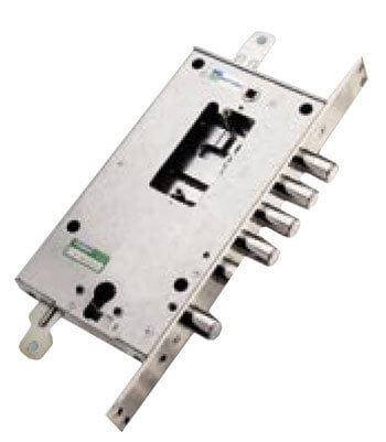 Замок для входных дверей 4-x ригельный с защелкой и вспомогательным ...