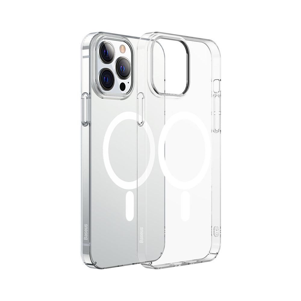 Прозорий чохол Magsafe Baseus Crystal Magnetic для iPhone 13 Pro Max + захисне скло