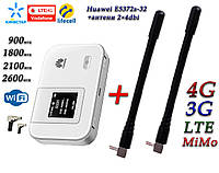 4G LTE+3G WiFi Роутер Huawei E5372s-32 + 2 антенны 4G(LTE) по 4 db