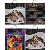 Від 10 шт. Пакет ламінований з пластиковою ручкою 40/45 купити дешево оптом в інтернет-магазині