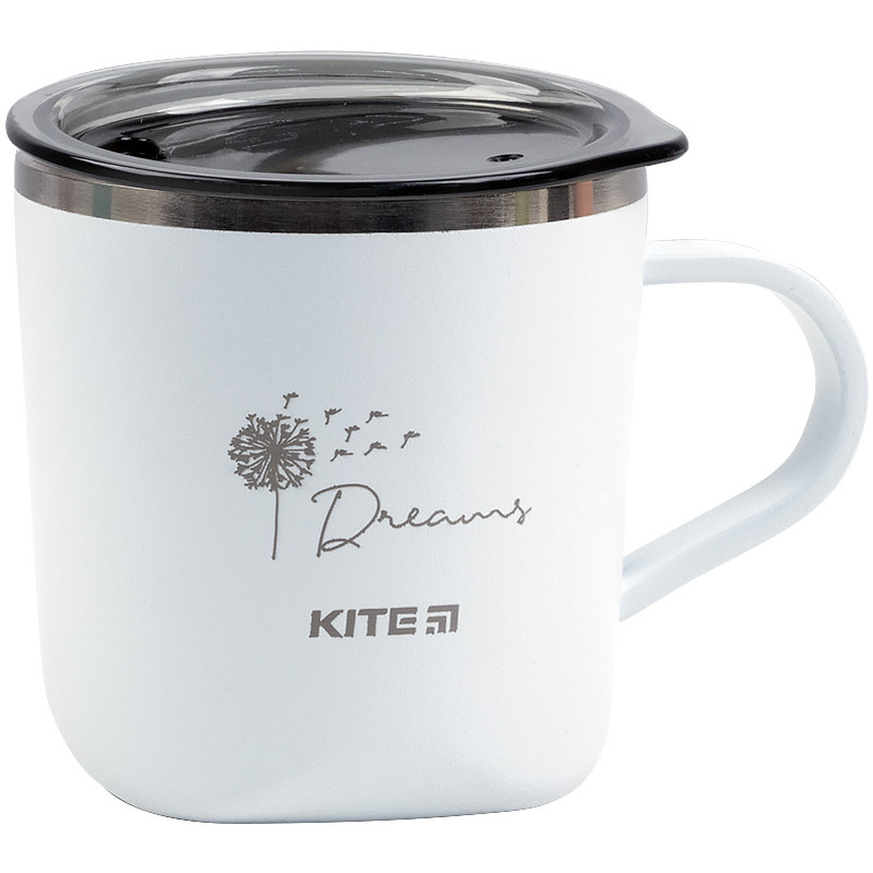 Термокружка 260 мл біла Kite K21-324-01, 50282, фото 1