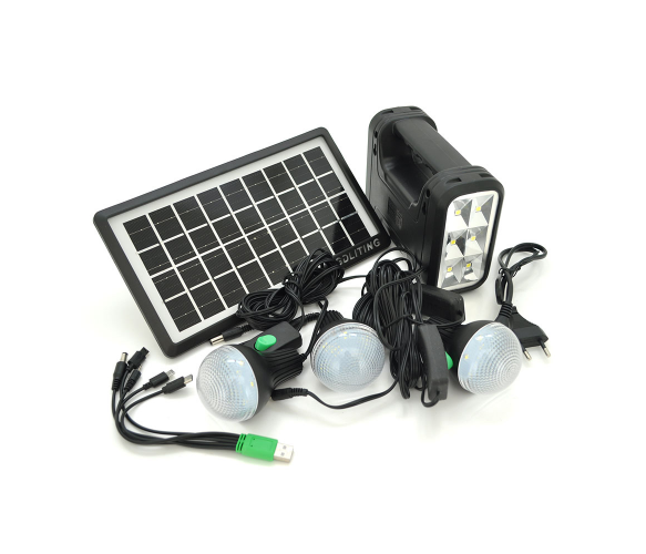 Переносний ліхтар 8017a+solar, Power bank 10000mah, 1 режим, Mp3 плеєр, USB вихід, 3 лампочки, Box