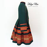 Пальто для дівчинки в етностилі "Верховина", 128 р. (зелене), фото 6