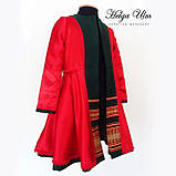 Пальто для дівчинки в етностилі "Верховина", 128 р. (зелене), фото 5