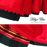 Пальто для дівчинки в етностилі "Верховина", 128 р. (зелене), фото 7