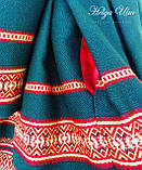 Пальто для дівчинки в етностилі "Верховина", 128 р. (зелене), фото 10