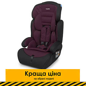 Дитяче автокрісло + бустер (група 1-2-3, 9-36кг) Bambi M 3546 Purple Фіолетовий