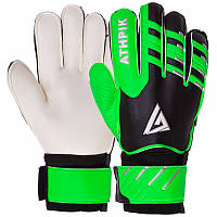 Перчатки вратарские с защитой пальцев Goalkepeer Gloves ATHPIK FB-9277 (размер 8, салатовый-черный)