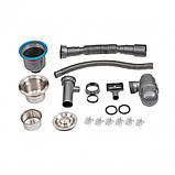 Набір 3 в 1 Lidz кухонна мийка Lidz H5045 3.0/1.0 мм Brush + сушарка + дозатор для миючого засобу, фото 8