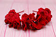 Обруч на голову / ободок для волосся гортензія червоний 183, фото 2