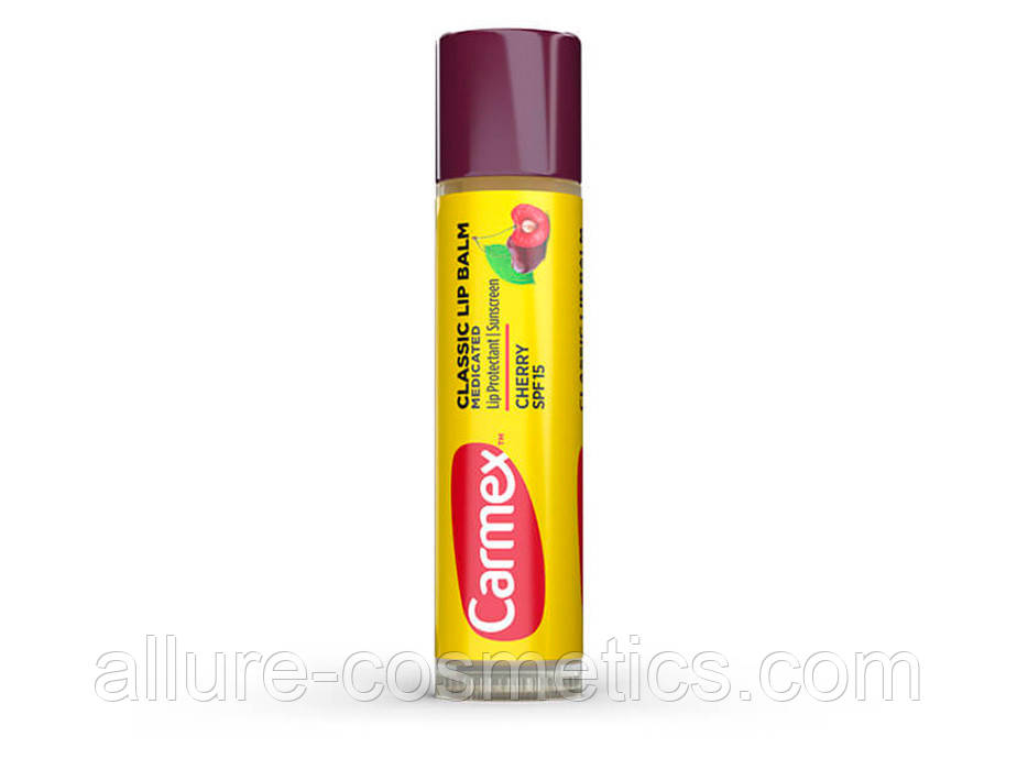 Бальзам для губ Carmex cherry вишня помадка без картонного паковання, із захисним пломбою