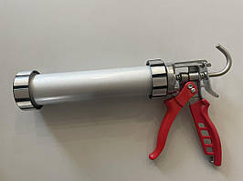 Пістолет для герметика 420 мл, закритого типу, алюм. корпус, 2-х компонентна рукоятка, Heavy Duty HAISSER