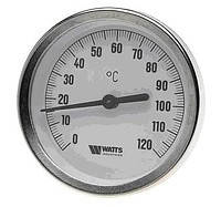 Термометр біметалевий 1/2" Watts ф63/120 (Німеччина) з гільзою 50 мм