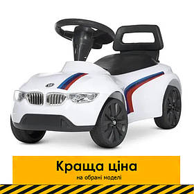 Каталка-толокар Bambi M 4580-1 Білий | Машинка толокар Бембі