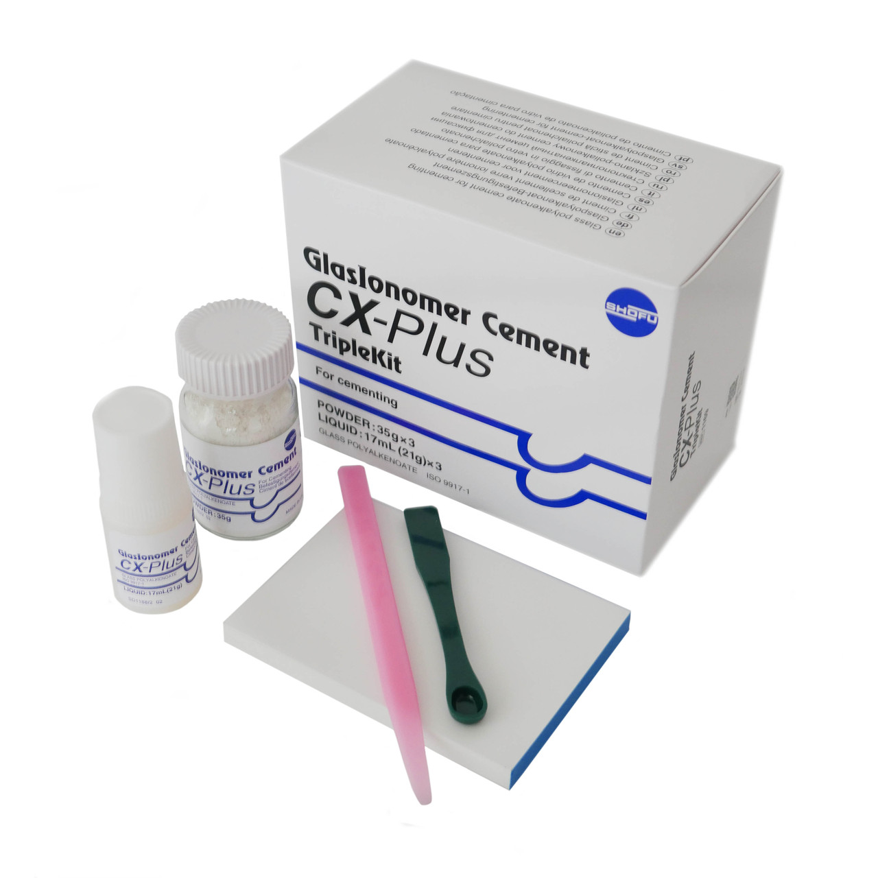 CX-Plus (ЦХ-плюс), 2 флакона, склоіономірний цемент, Shofu