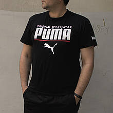 Жіноча футболка Puma чорна (L-3XL) Код RA2148