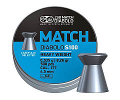 Кулі пневматичні JSB Diabolo Match S 100, 500 шт./пач., 0,535 г, 4,5 мм