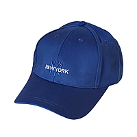 Кепка синяя электри New York NY cotton подростковая взрослых Бейсболка Нью Йорк
