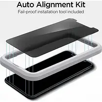 Захисне скло Spigen для iPhone 11 (1 шт.) — (Антишпіон) Privacy, Align, фото 3