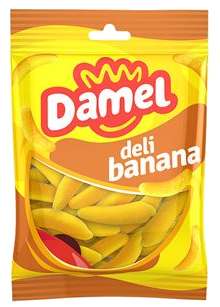 Желейні цукерки Damel Bananas банани 80гр, без глютену (18шт/ящ)