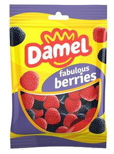 Желейні цукерки Damel Berries ягоди 80гр, без глютену (18шт/ящ)