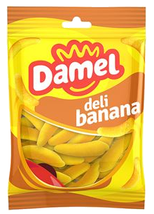 Желейні цукерки Damel Deli Banana 80гр, без глютену (18шт/ящ)