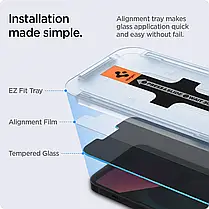 Захисне скло Spigen для iPhone 13 Pro Max EZ FIT GLAS.tR Privacy (2 шт.), фото 6