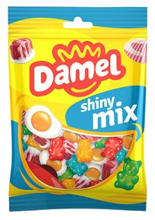 Желейні цукерки Damel Shiny mix блискучий мікс 80гр, без глютену (18шт/ящ)