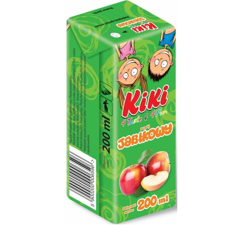 Сок Детский Kiki Apple Кики Яблочный Jablkowy 200 мл Польша - фото 1 - id-p1632122441