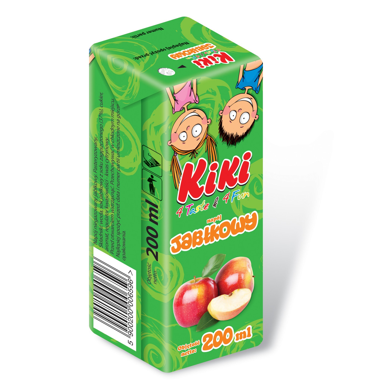 Сок Детский Kiki Apple Кики Яблочный Jablkowy 200 мл Польша - фото 5 - id-p1632122441