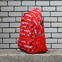 Рюкзак объем 20 л молодежный Supreme. Красивые школьные рюкзаки красные Суприм. Городские рюкзаки женские