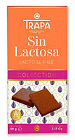 Молочний шоколад Trapa Sin Lactosa без лактози і глютену 90гр, (15 шт/ящ)