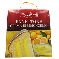 Панеттоне Panettone Santangelo alla Crema di limone с лимонным кремом 908гр, (6шт/ящ)